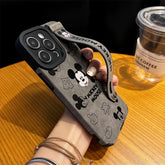 Luxury Leather Wrist Strap iPhone Case